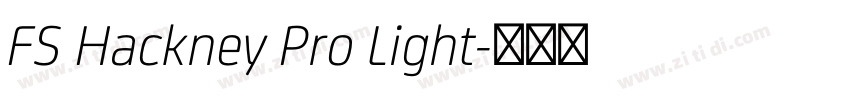 FS Hackney Pro Light字体转换 FS Hackney Pro Light字体转换